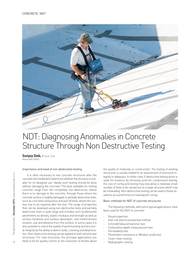 ndt diagnosing anomalies
