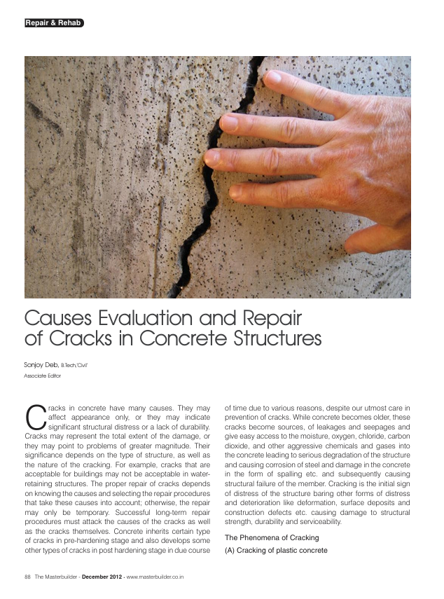 sonjoy deb repair of concrete cracks pdf